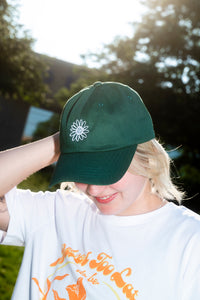 Embroidered Smiley Flower Hat