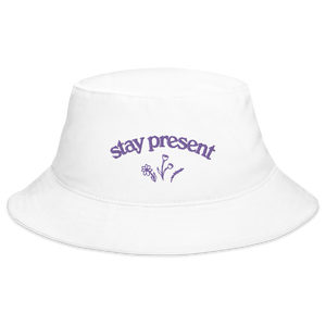 Stay Present Bucket Hat (Purple)