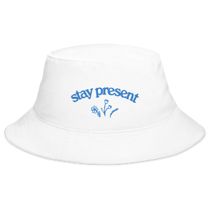 Stay Present Bucket Hat (Blue)